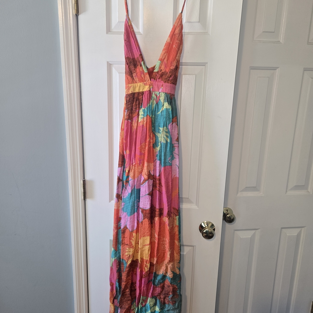 Colorful Floral Maxi Dress